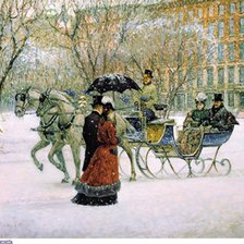 Схема вышивки «Городская прогулка»