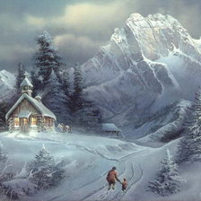 Схема вышивки «winter landscape»