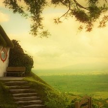 Схема вышивки «домик хоббита»