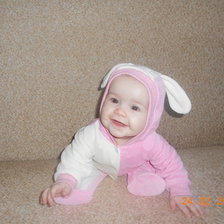 Схема вышивки «зайчик»