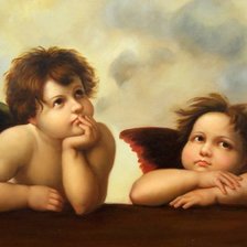 Схема вышивки «Ангелы копия Рафаэля»