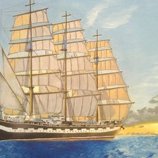 Схема вышивки «Фрегат»