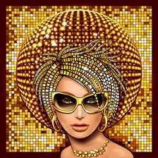 Схема вышивки «Девушка»