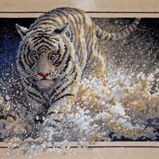 Схема вышивки «тигр»