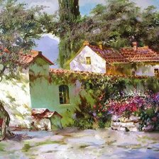 Схема вышивки «Пейзаж»