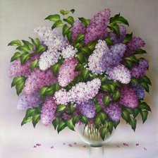 Схема вышивки «Сирень»