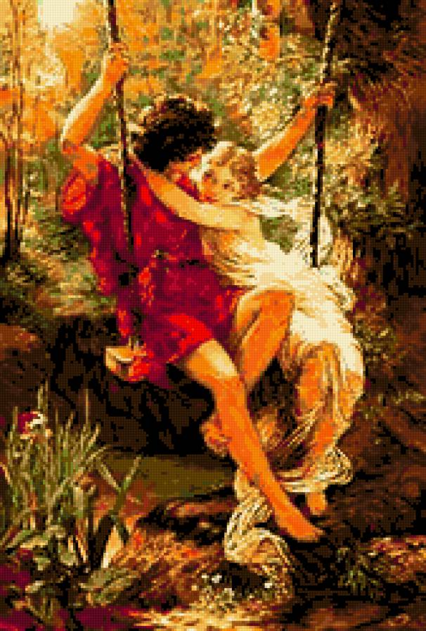 пара на качели - предпросмотр