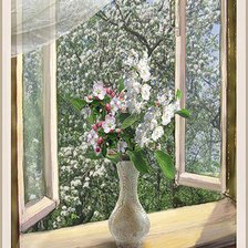 Схема вышивки «весна»