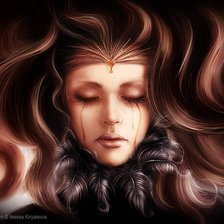 Схема вышивки «плачущая дева»