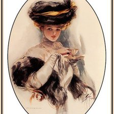 Схема вышивки «за чашкой чая»