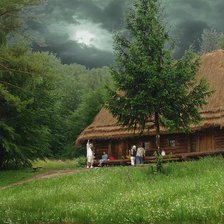 Схема вышивки «пейзаж»