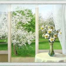 Схема вышивки «весна»