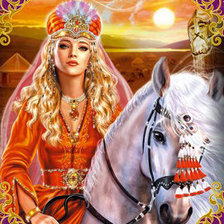 Схема вышивки «девушка»