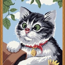 Схема вышивки «кошечка»