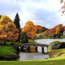 Схема вышивки «Осенний парк»