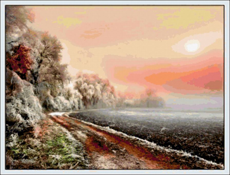 Розовое утро - красота - предпросмотр