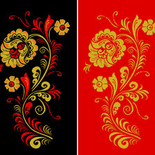 Схема вышивки «Диптих "Хохлома"»