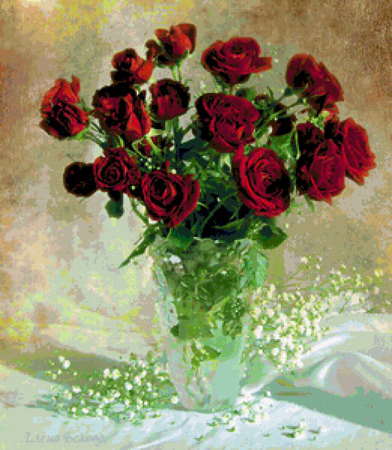 розы - розы, букет, натюрморт, цветы - предпросмотр