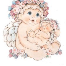Схема вышивки «ангелочек»