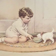 Схема вышивки «Миска для киски»