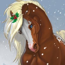 Схема вышивки «лошадка»