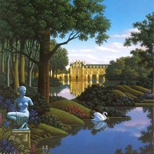 Схема вышивки «замок»