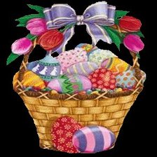 Схема вышивки «Пасхальная карзиночка.»