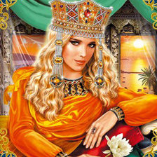 Схема вышивки «женщина»