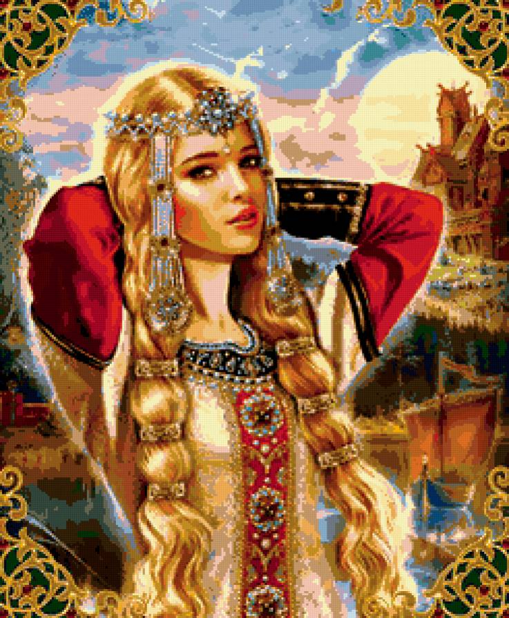 девушка - русь, словяне, образ, женщина, принцесса - предпросмотр