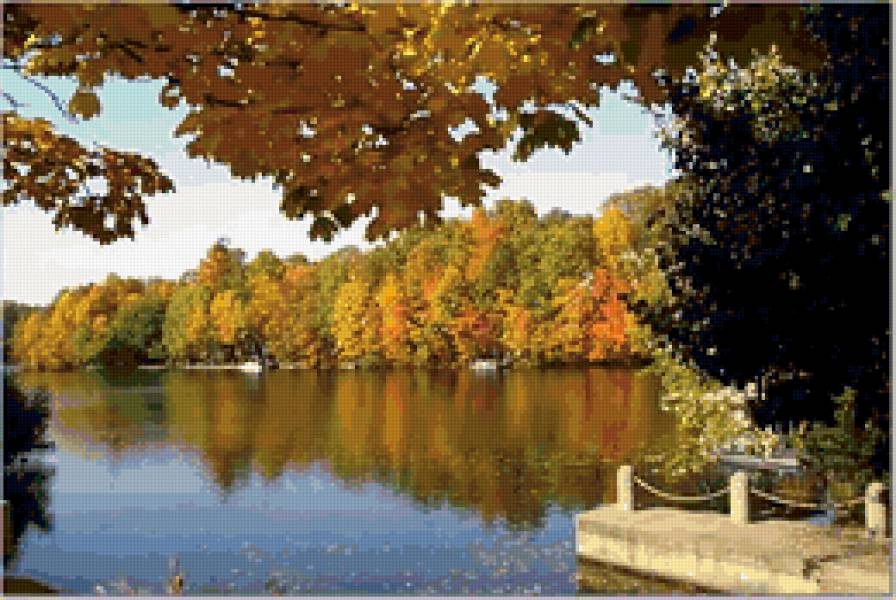 осень 4 - картина, пейзаж, осень - предпросмотр