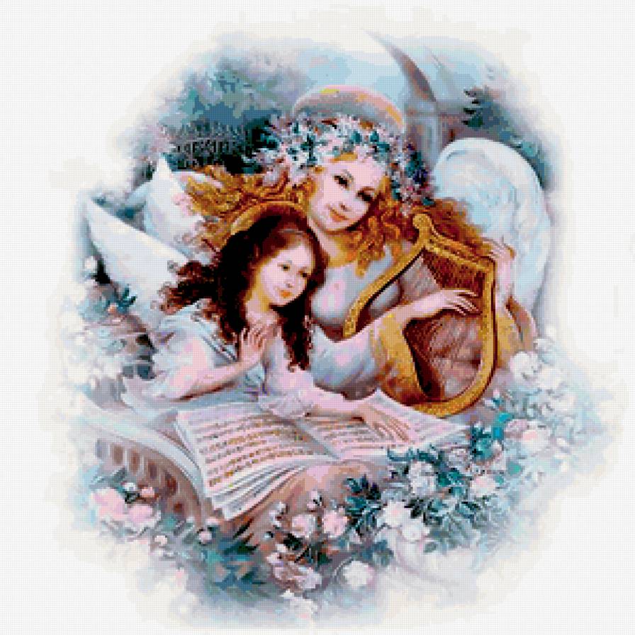 серия "ангелы" - ангелы.музыка.цветы - предпросмотр