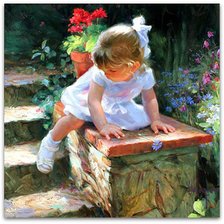 Схема вышивки «дети»