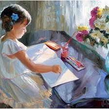 Схема вышивки «дети»