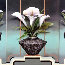 Схема вышивки «каллы»