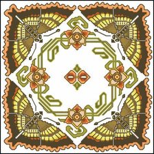 Схема вышивки «подушка -бабочки»