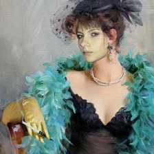 Схема вышивки «женская красота»