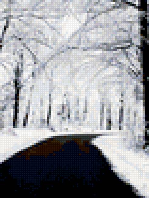 Зима - лес, зима, дорога - предпросмотр