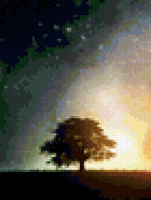 Лесное дерево - лес, дерево, небо - предпросмотр