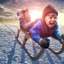 Схема вышивки «С горки!»