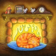 Схема вышивки «Кот»