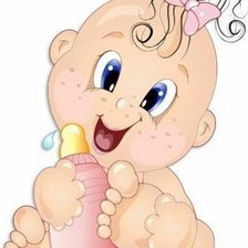 Схема вышивки «метрика для девочки»