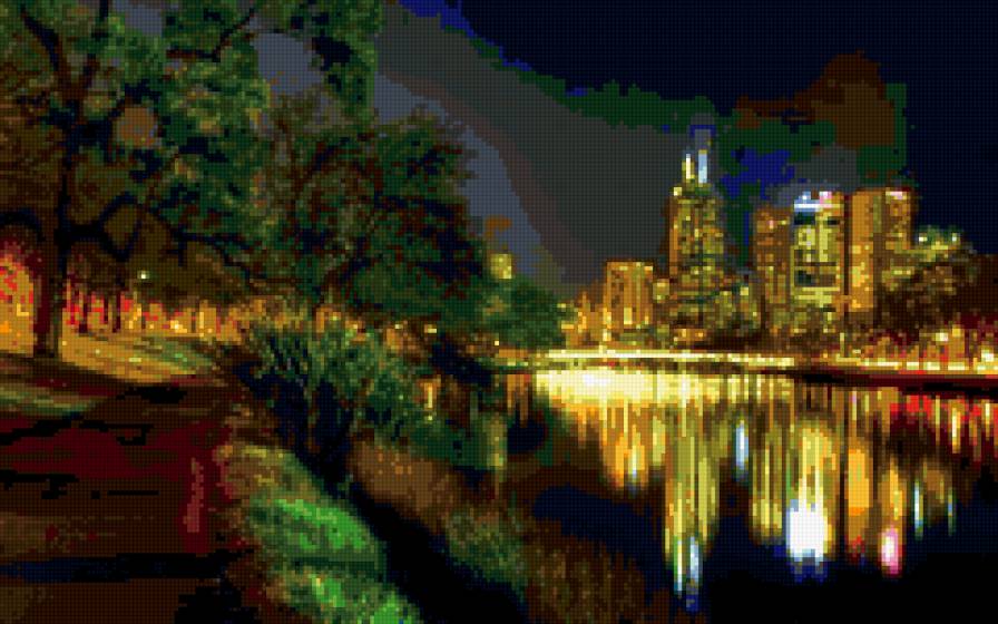 Ночной город - ночь, город - предпросмотр