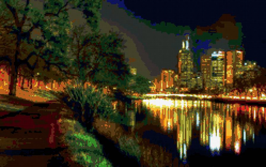 Ночной город 2 - город, ночь - предпросмотр