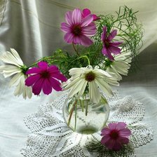 Схема вышивки «космея»