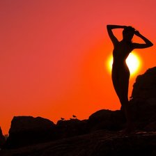 Схема вышивки «На закате»