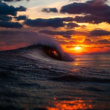 Схема вышивки «Волна»