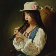 Схема вышивки «девушка»