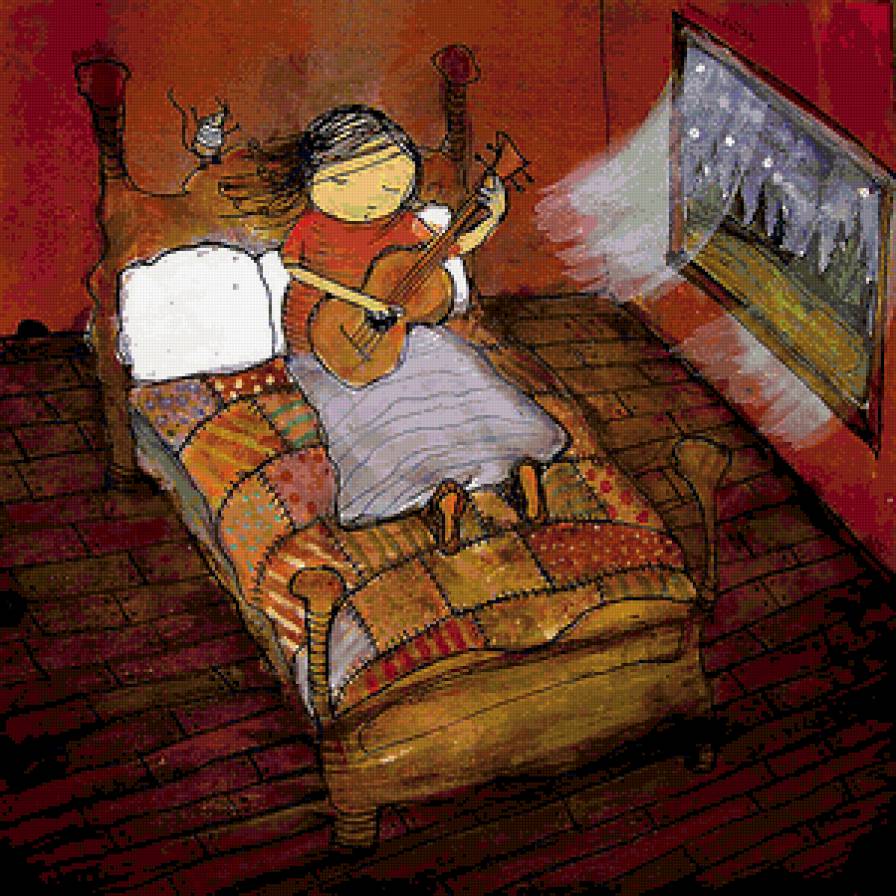 Вечерняя мелодия - мелодия, девушка - предпросмотр