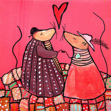 Схема вышивки «Двое»