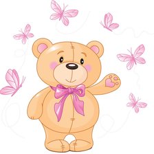 Схема вышивки «мишка»